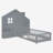 Twin Size House Bed with Window and Bedside Drawers,-1236224907