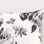 Édredon simple / simple TG - Motif floral noir et blanc, oreillers lavables, microfibre douce