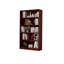 Bibliothèque en bois de 60 pouces à cinq niveaux, idéale pour les chambres à coucher, les bureaux et les bibliothèques.