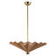 Furrow 25-in Red dimmable LED Pendant-1057308456-1057308457