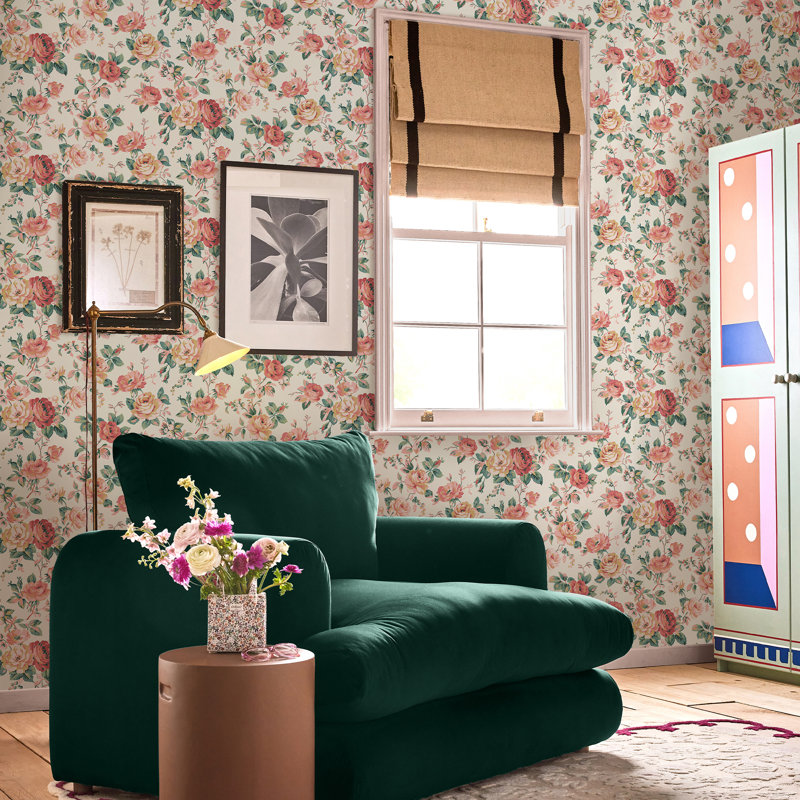 Cath Kidston Garden Rose Green, Green