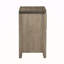Table de chevet transitionnelle bicolore 1pc avec tiroirs à roulement à billes et table de chevet