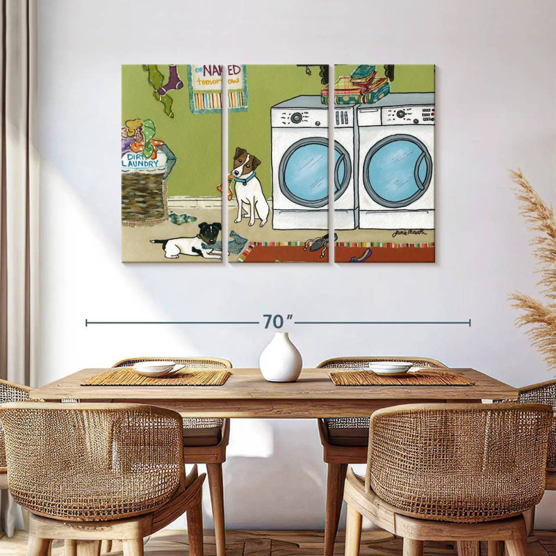 Brampt Jack Russell Trouble, 36" H x 57" W