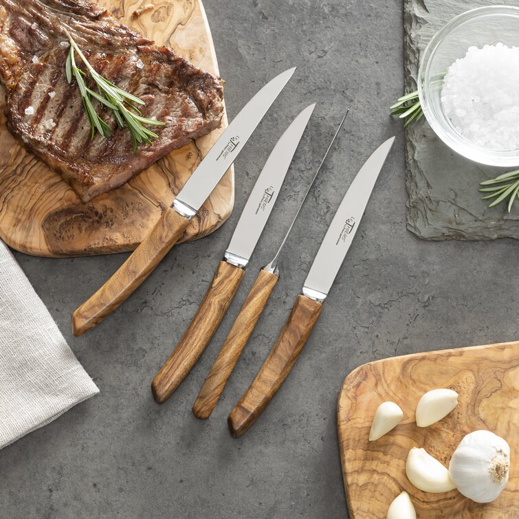 Steak Knives, 6 Pieces Steak Knife Set With Sharp Serrated Blade 