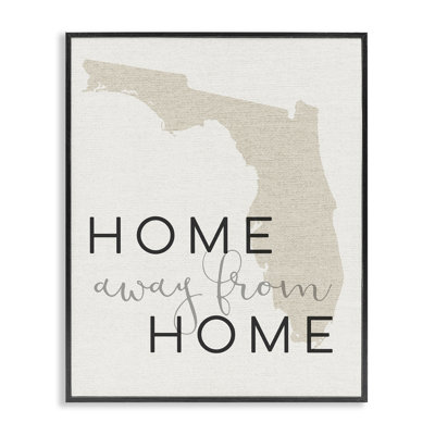 Home Sweet Florida Typography by Daphne Polselli - Textual Art Print