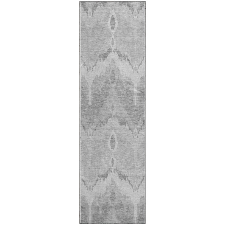 Premium Machine Washable Prisco Silver Rug