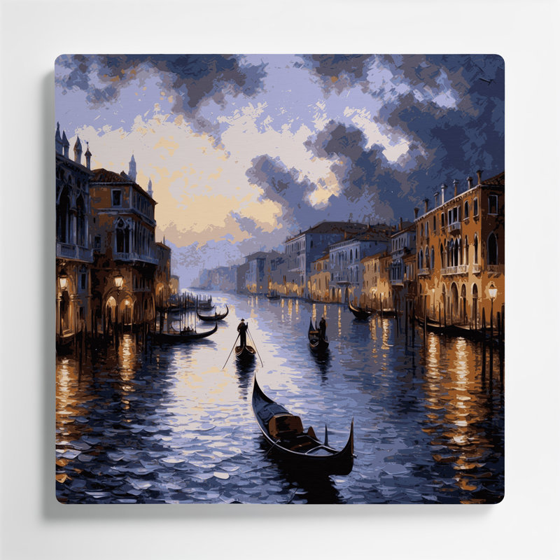 Art mural mauve en cités, villes, Italie, H 16 po x l 16 po