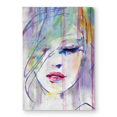 Abstract Beauty Gray Woman Door Mat - Indoor Outdoor Decor