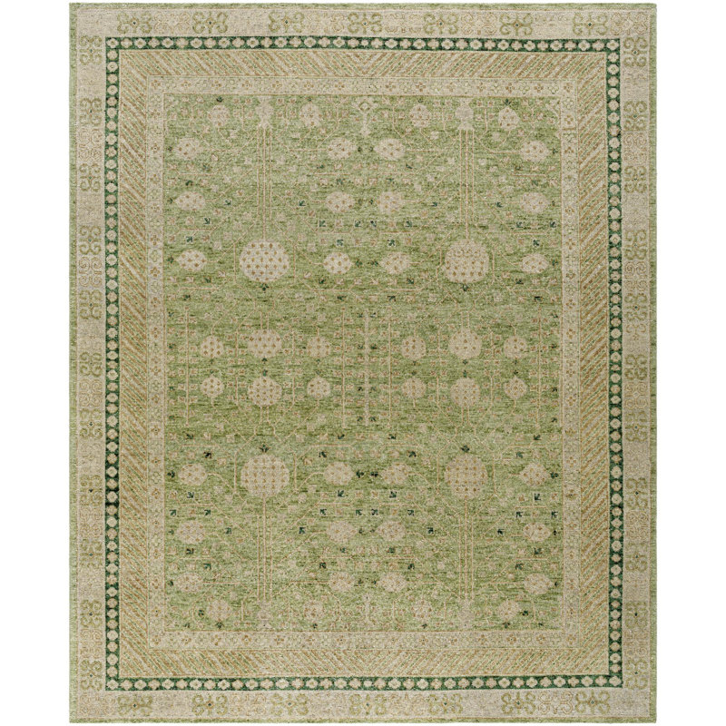 Marisa Hand Knotted Area Rug, Rectangle 8' x 10'