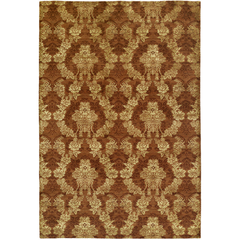 Dumraon Ikat Area Rug in Autumn Spice, Rectangle 4' x 6'
