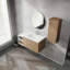 Meuble-lavabo mural 42 po avec lavabo et armoire d'appoint 42 po