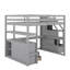 Lit mezzanine double avec bureau et tablettes-1101488715