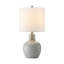 Lampe de table 19 po en céramique avec abat-jour tambour blanc-1057206254