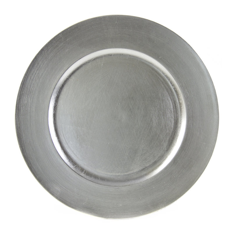 Solid Colour Charger, Silver