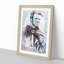 Clint Eastwood in Abstract - Picture Frame Painting Print on MDF-55680175-55680170