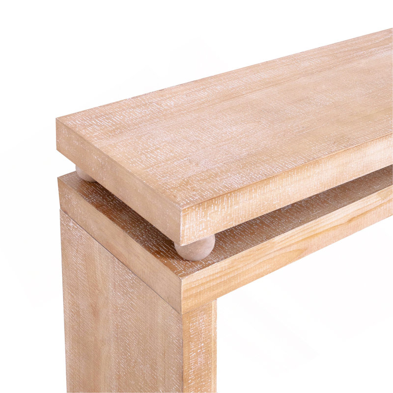 Narrow Console Table, Slim Entryway Table, Small Space Sofa Table, 52 Inch Hallway Table, Wood Console Table With Bead Detail, Rustic Modern Console, Natural Wood Finish Table, Minimalist Foyer Table.