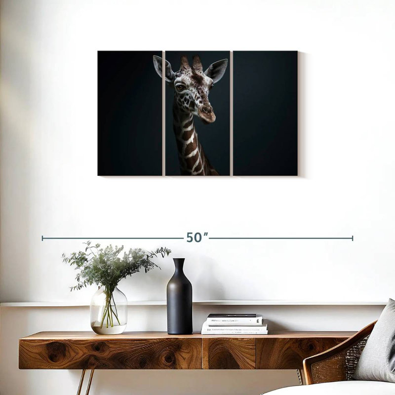 Brampt Giraffe Pondering, 20" H x 33" W