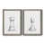 Toile avec cadre gris