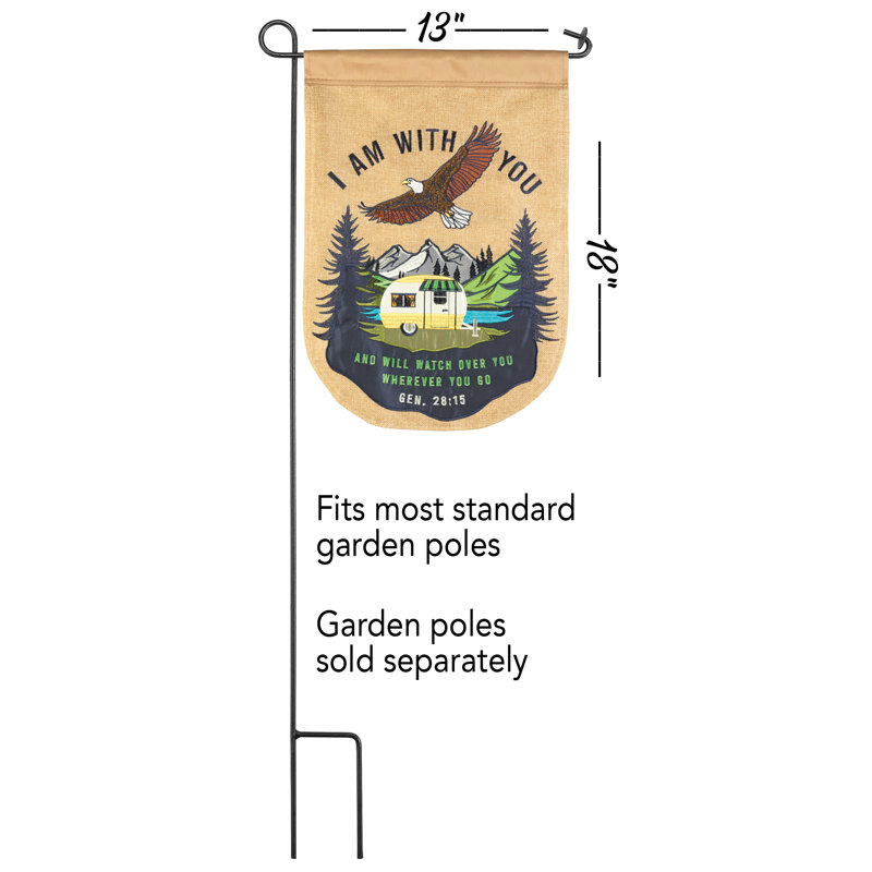 Double Sided 18'' H x 13'' W Polyester Garden Flag