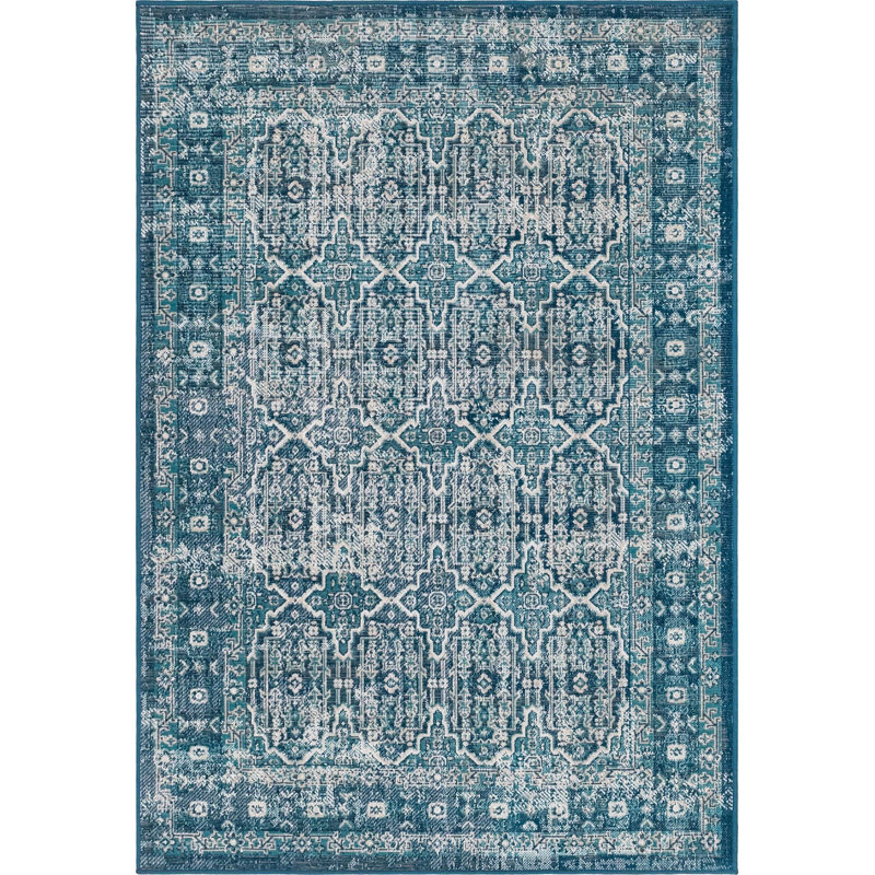 Geometric Indoor Rug, Rectangle 4'1" x 6'1"