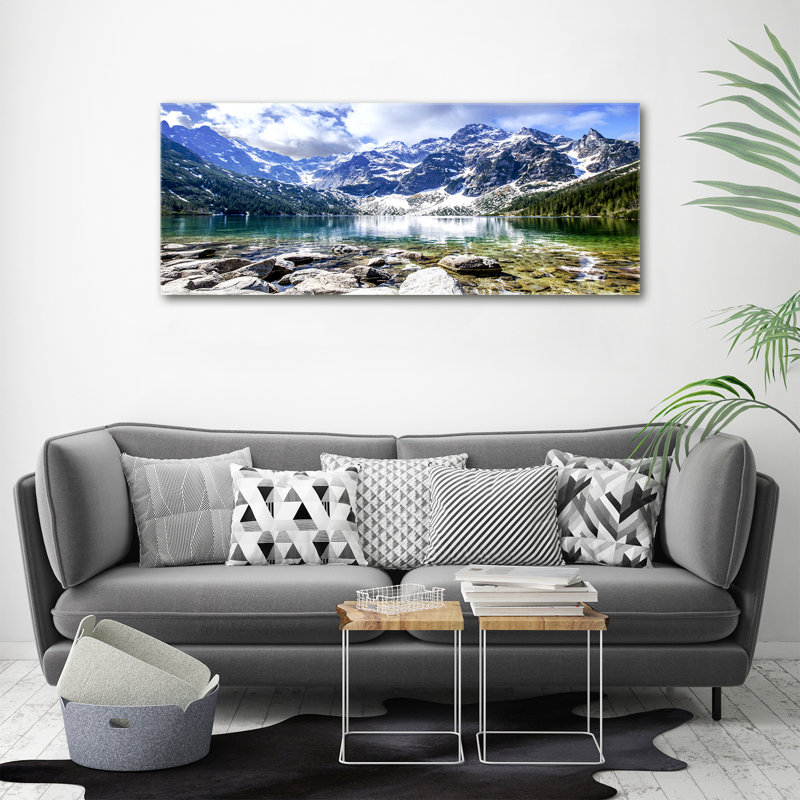 Sea Eye of the Tatra Mountains 1 Piece Wall Art on Canvas