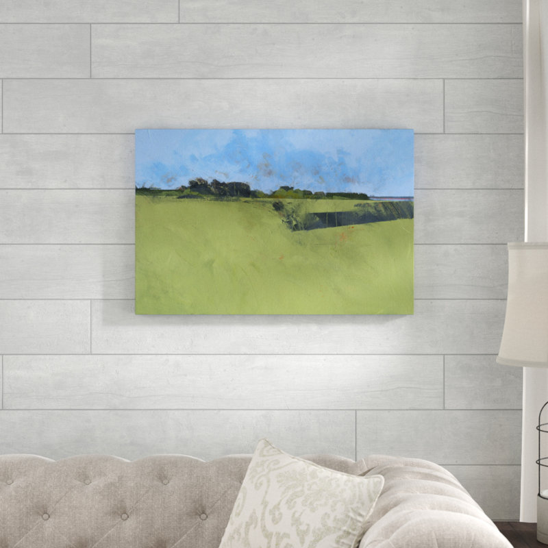 Riverfront Trees by Paul Bailey - Painting on Canvas, 51cm H x 76cm W, Wrapped Canvas