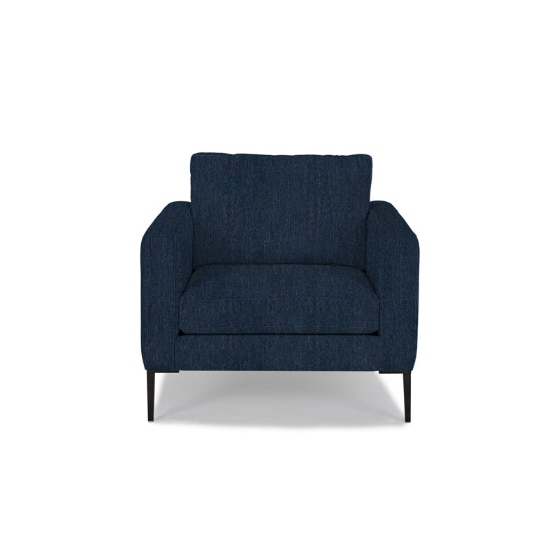 Fauteuil large de 36 po Odin, Mélange de polyester bleu minuit