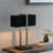 Quellenhof 50cm Bed Side Table Lamp Floor and Table Lamp Base Set with USB and Outlet-70656158