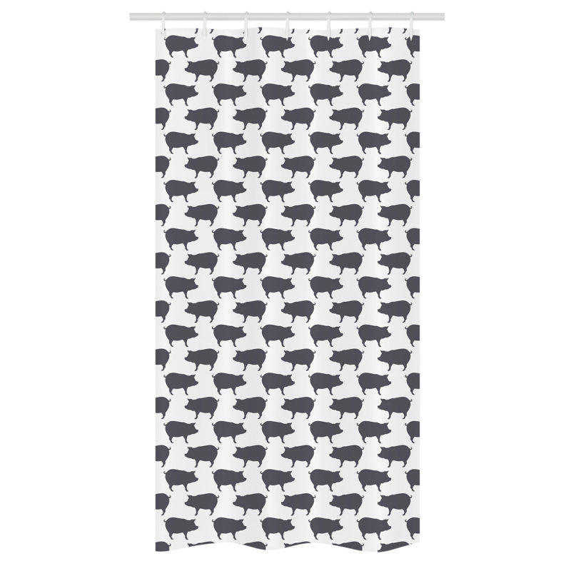 Minonk Shower Curtain with Hooks Included, 72" H x 36" W
