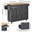 Kitchen Island Cart Rolling Storage Cabinet On Wheel With Drawer & Shelves