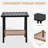 Patio 3-Piece All Weather Wicker Swivel Rocking Bistro Set With Cushions