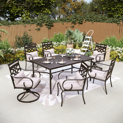 Sutiya 6 - Person Patio Dining Set with Rectangular Table