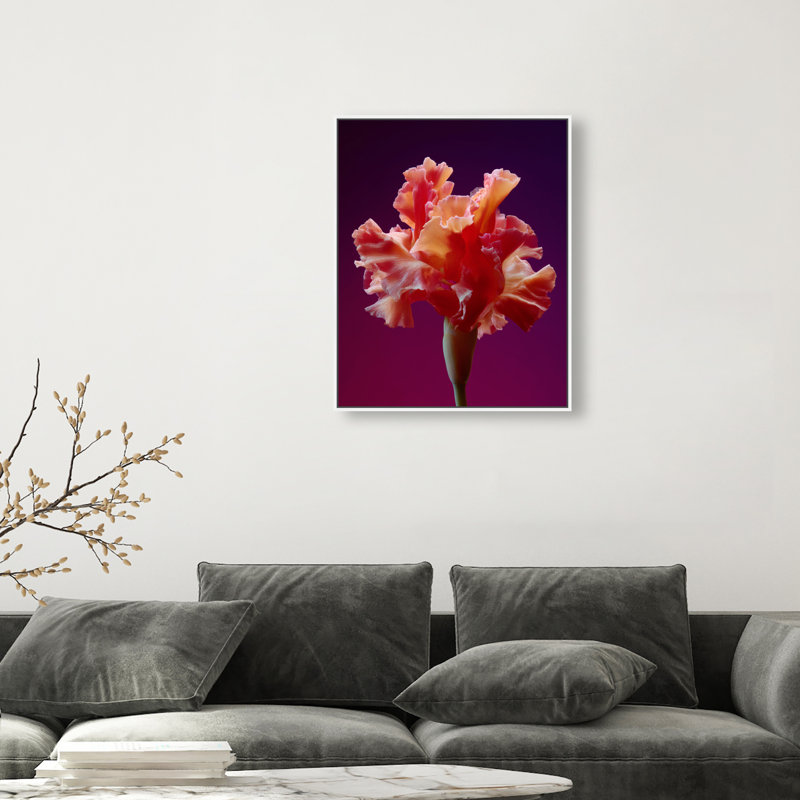 Taffeta Twilight I Print by Oliver Gal, 25"H x 31"W, White Floater Frame