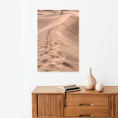 «Desert's Footprints Abstract Contemporary Landscape Art»