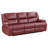 Red Upholstered Motion Reclining Sofa