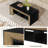 Rectangular Coffee Table with 2-Tier Storage