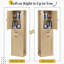 Grande armoire de rangement moderne avec compartiment inclinable et tablettes réglables, rangement latéral à gauche et à droite-1096547381