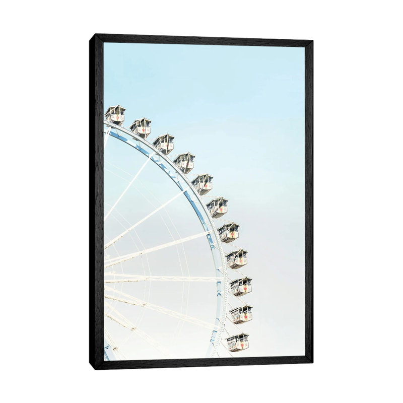 Ferris Wheel by Tiny Treasure Prints - Gallery-Wrapped Canvas Giclée on Canvas, 101.6 cm H x 66.04 cm W, Black Framed