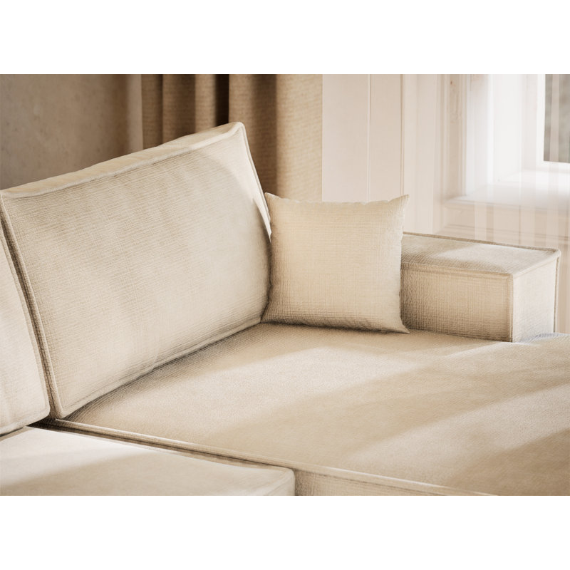6 Seater Reclining Corner Sofa , Cream