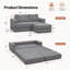 Canapé-lit d'angle modulaire sans os de 180 cm avec un pouf-1890416978-1890416991