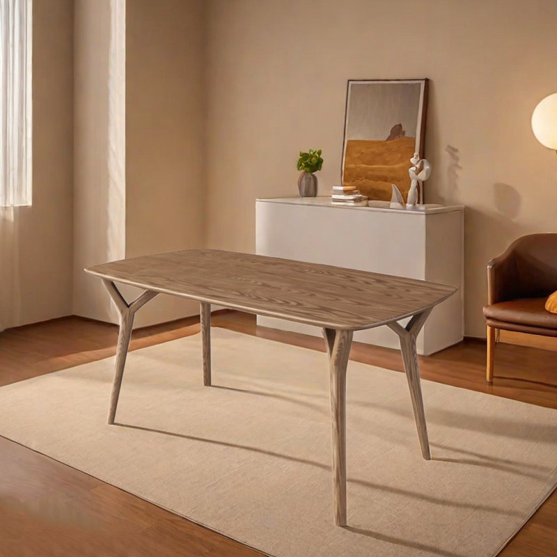 Jenipher Ash Solid Wood Dining Table