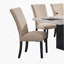 Ensemble de table de salle à manger, table avec 6 chaises d'appoint rembourrées pour la salle à manger-815223785