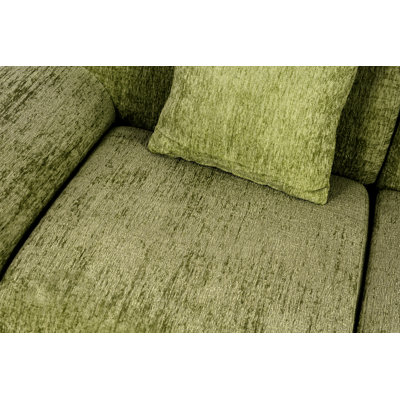 39.4" Modular Chenille Couch, Corner Sofa