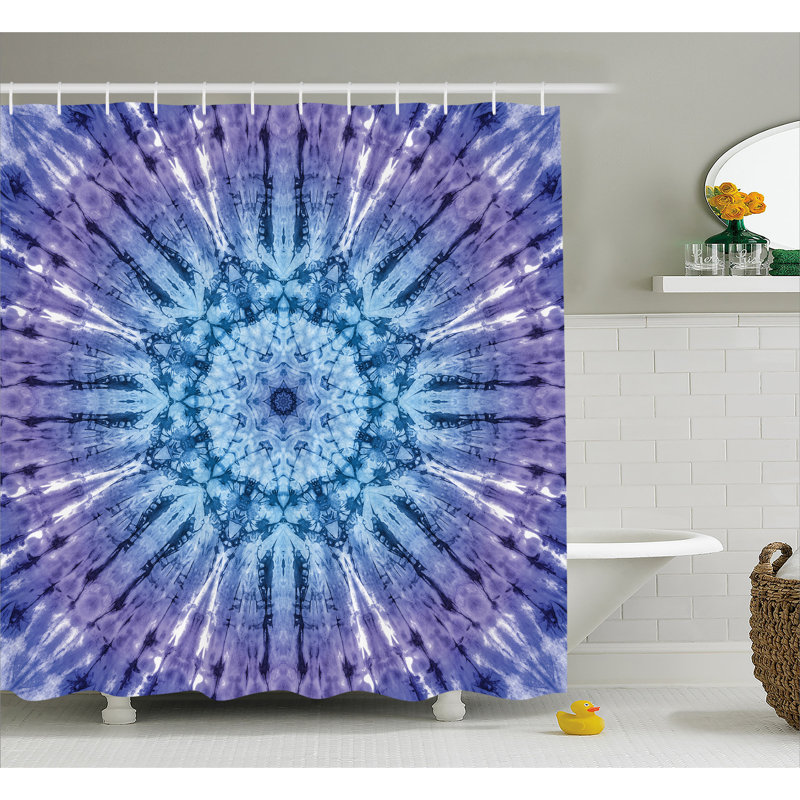 Audenried Shower Curtain with Hooks Included, 75" H x 69" W, Multi-colored