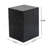 Wood-Look Square-Column MGO End Table, H18",Wood-Like Distressed Finish, Mix With Different Heights, Indoor Outdoor Use,Black Color-1623633987