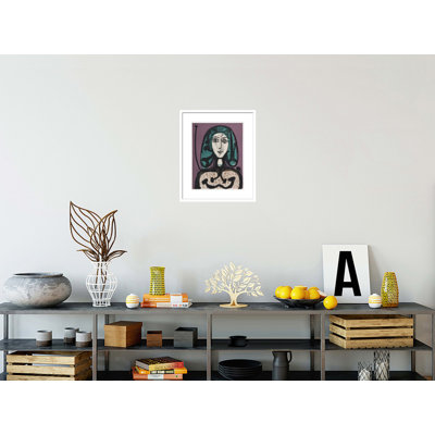«Woman with Hairnet» par Pablo Picasso, impression giclée sur cadre