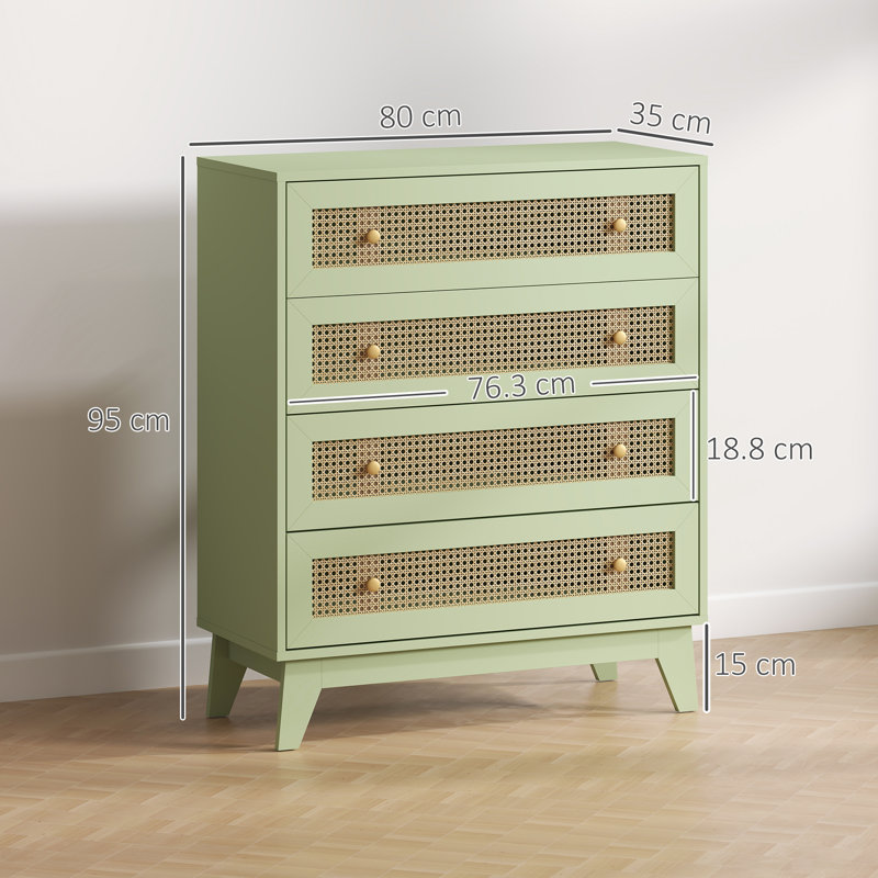 80cm W 4 - Drawer Chest of Drawers