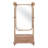 Peralta Metal Flat Wall Mirror with Shelves