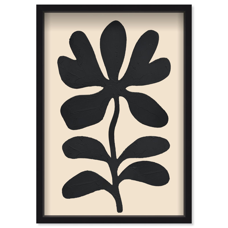 Oliver Gal Under Dark Skies II Abstract - Luxury Shadowbox Framed Wall Art, Black, 25.5" H x 17.5" W