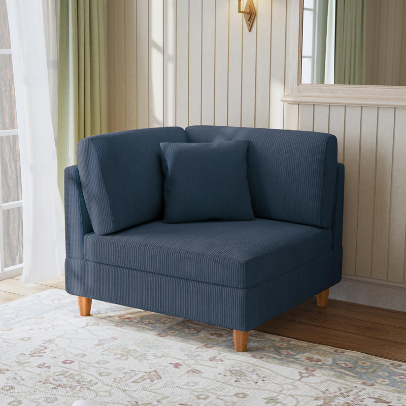 Upholstered Accent Chair, Navy